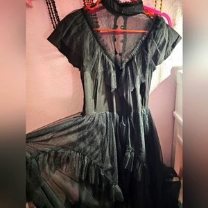 BLACK LACED DRESS